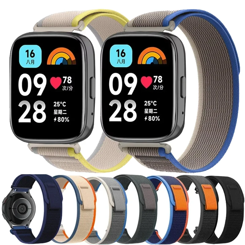 22 mm Trail Loop für Xiaomi Redmi Watch 3 Lite/3 Active Sport Nylonarmband Correa-Armband ﻿ Armband für Redmi Watch 5 Active/5 Lite