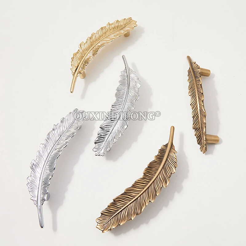 Creative 10PCS Solid Brass Furniture Pulls Handles Drawer Knobs Cupboard Wardrobe Closet Dresser Shoe Wine Cabinet Door Pulls