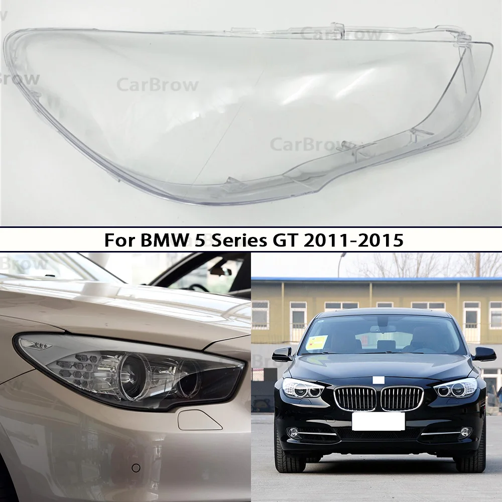 

Headlight Shell Lens Plexiglass Assembly Housing For BMW 5 Series GT F07 2011-2017 Headlamps Transparent Lampshade A pair 2PCS