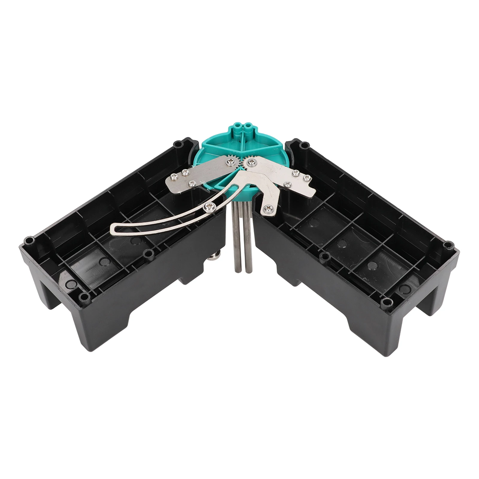 Verstekhoeken Meten Snijgereedschap 2 in 1 ABS Zwart Hoge nauwkeurigheid Slijtvastheid Meetsjabloon Instrument