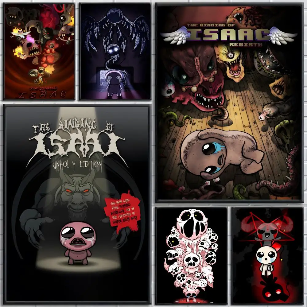 Game The Binding Of Isaac Poster poster Self-adhesive wall stickers, suitable for room decoration, high-quality printing.