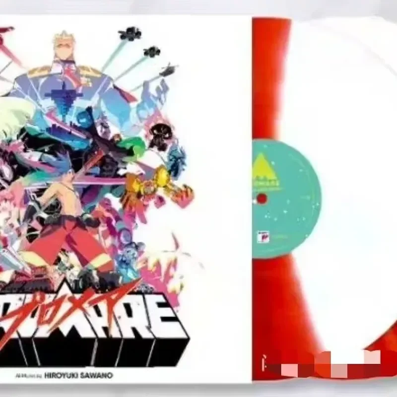 

Promare Promia Anime Original Soundtrack by Sawano Hiroyuki Red and White Colored Vinyl LP Record for Promare Promia
