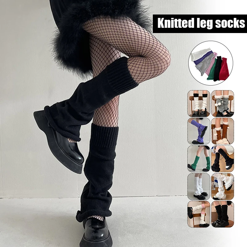 

Women Y2k Lolita Harajuku Leg Warmers Asian Millennium Kawaii Cosplay Anime Lace Ruffle Long Socks Velvet Lolita Stockings