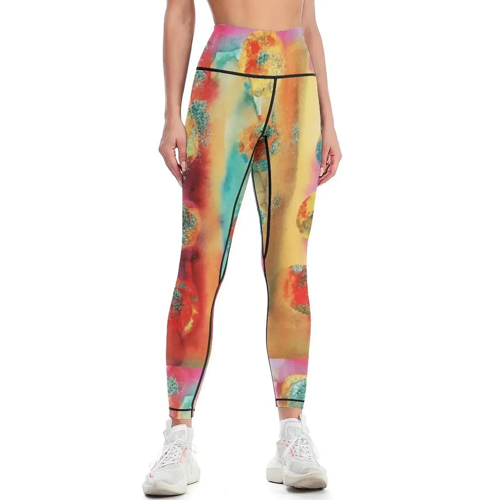 

Rainbow Crystal Leggings Tight fitting woman gym womans active wear sports for push up Womens Leggings