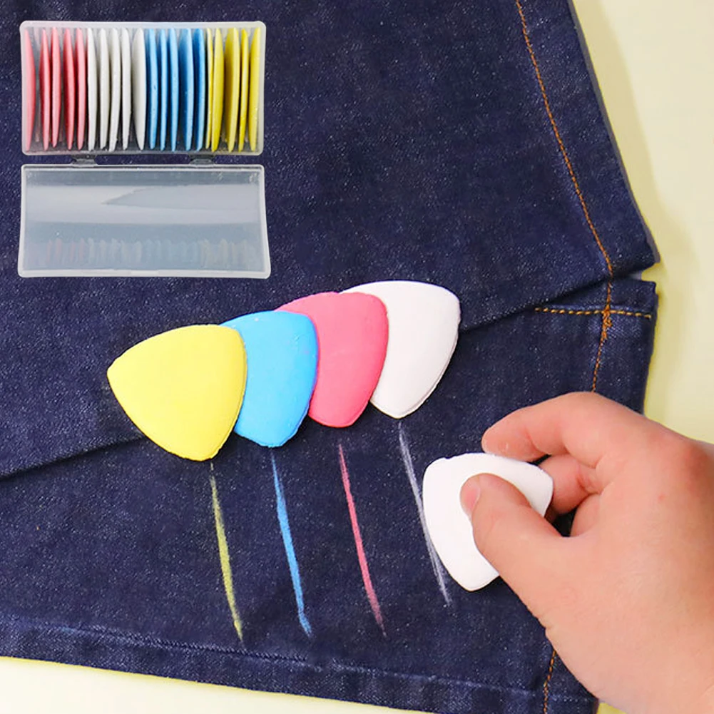 10Pcs Colorful Erasable Tailors Chalk Fabric Sewing Marker Clothing Pattern DIY Sewing Tool Needlework Accessories