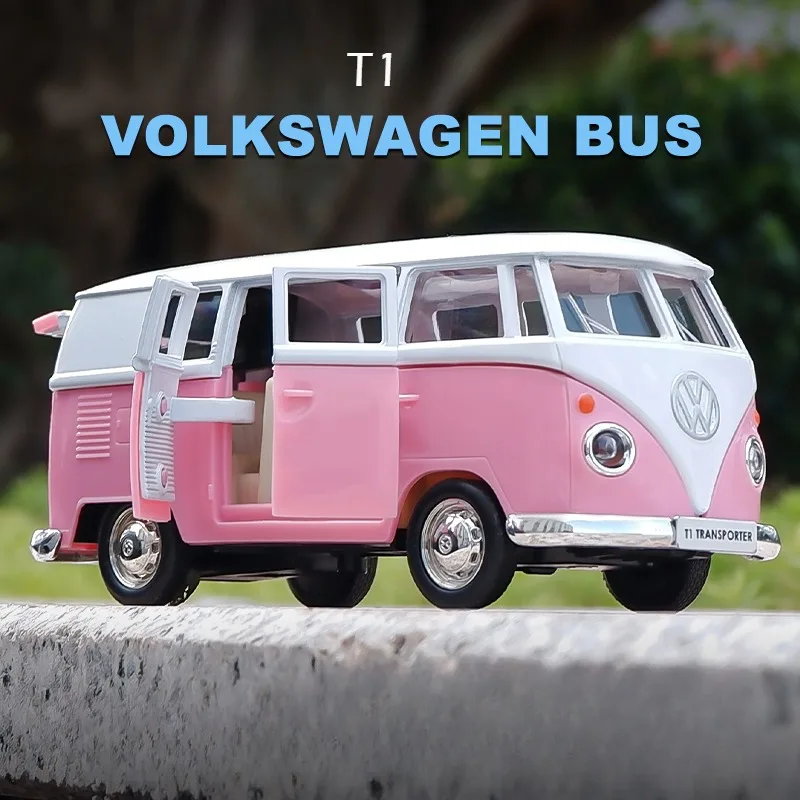 

Моделирование 1:36 Volkswagen T1, автобус, модель из сплава, литая под давлением металлическая игрушка-автомобиль, коллекция подарков для мальчиков, миниатюрный домашний декор Voiture