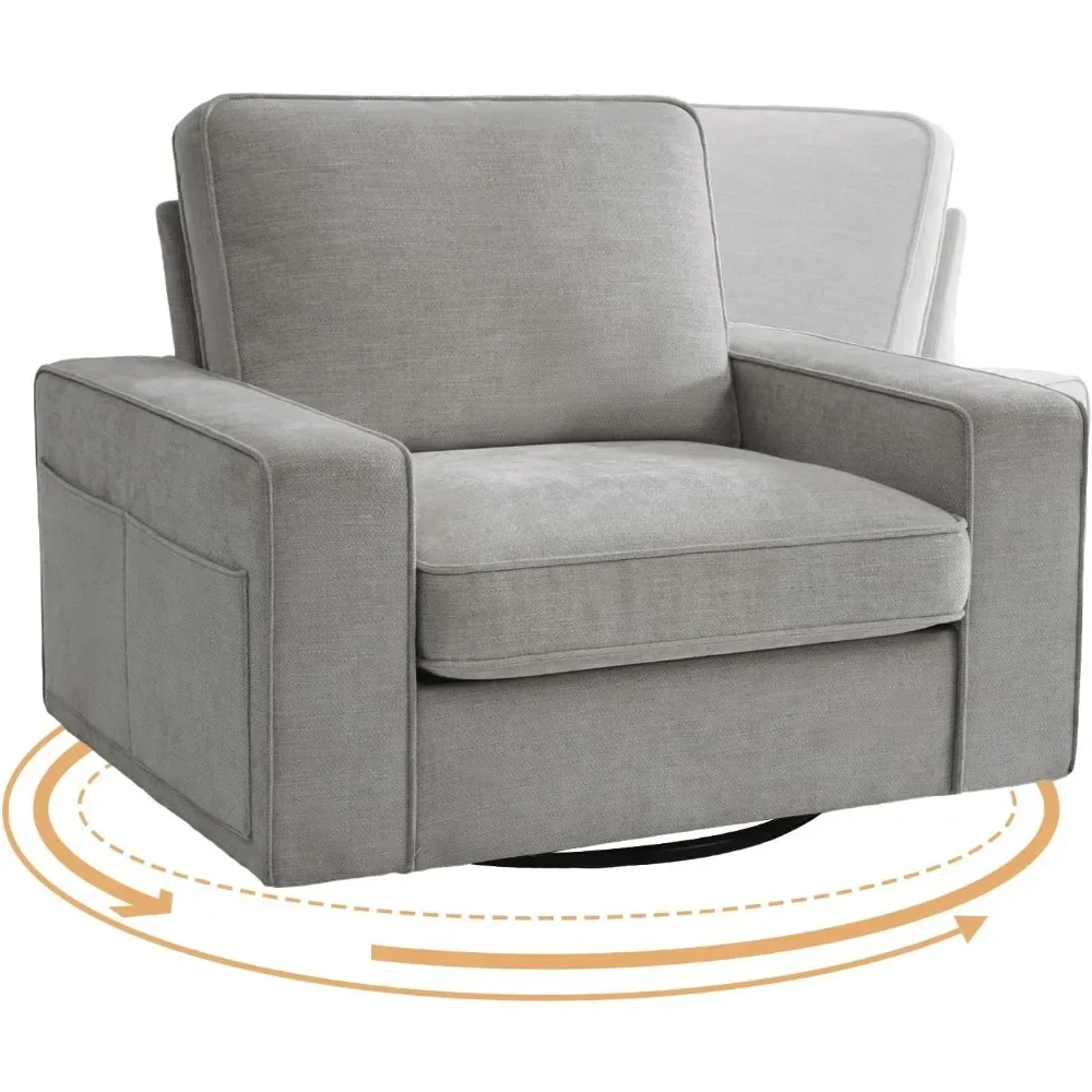

Living Room Chair with Soft Breathable Padding, Extra Wide Armrests,Washable Detachable Cover, Modern Living Room Chair