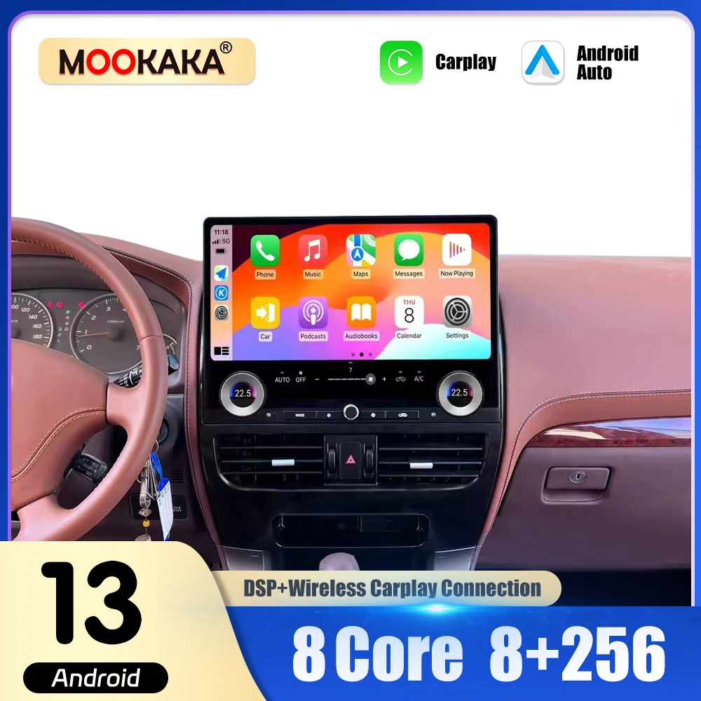 

Car Radio For Toyota Land Cruiser Prado 120 2002-2009 Android 13 Multimedia Automotive Carplay Navigation GPS Bluetooth 4G WIFI