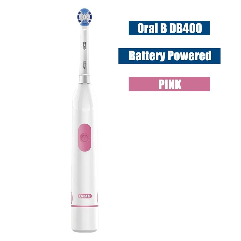 

Oral B Round Head Rotating Electric Toothbrush for Adults Battery Powered Cleaning Rotary Toothbrush Oral Care Db400