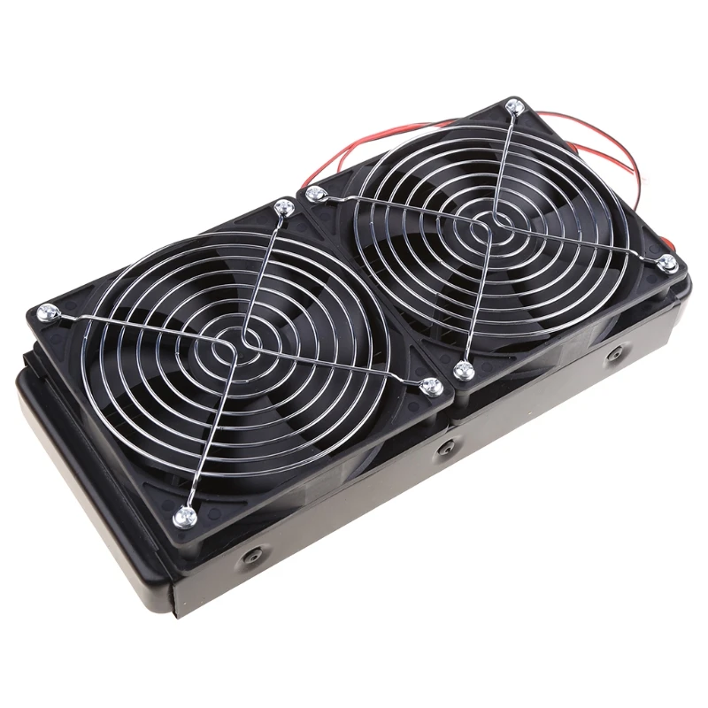 

G1/4 240mm Computer Desktop Water Cooling 2 Fans Radiator Aluminum Thick 60mm