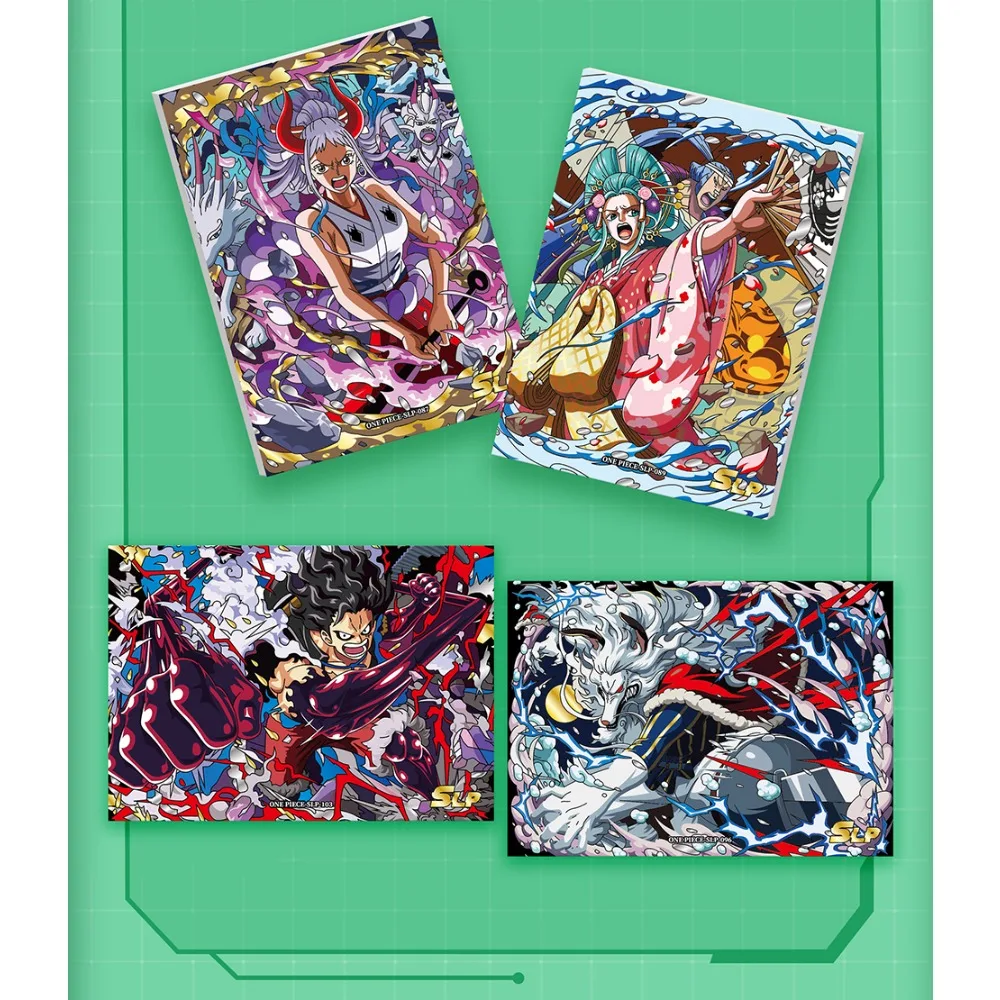 Anime One Piece Collection Cards for Boys Girls Fun and Creative Design Egghead Theme Character Q-Version Pendant Cards Gifts