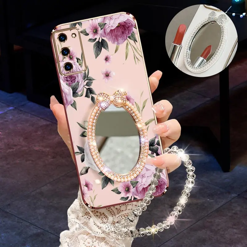 

Note 20, элегантный садовый браслет, чехол для телефона Samsung Note 20Plus 20Ultra 10Plus 10 M54 M55 M52 M15 M31Prime M53 Cover