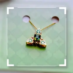 Yuan Shen Necklace for Women Alhaitham Necklaces Chisel-Light Mirror Pendant Trend Fashion Couples Party Cosplay Game Gift