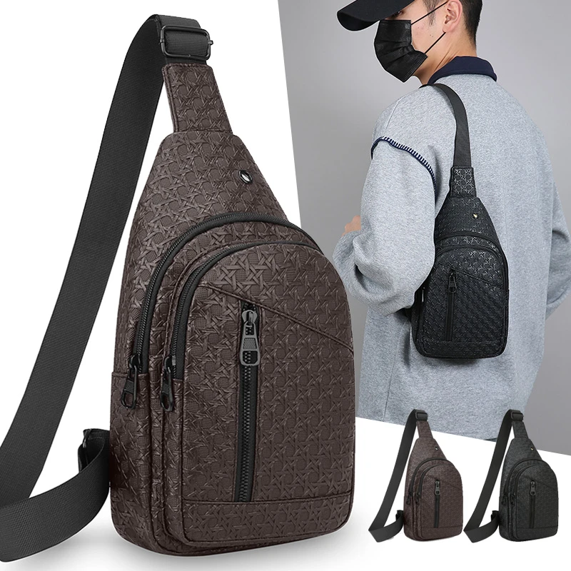 

Мужской повседневный многофункциональный рюкзак, стильный и простой, сумка на одно плечо, водонепроницаемый, большой вместимости, портативный, с возможностью ношения через плечо.