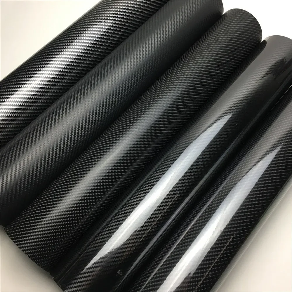 2D 3D 4D 5D 6D Glossy Carbon Fiber Vinyl Car Wrap Film Sheet For Car Sticker Laptop Skin Motorcycle Wrapping