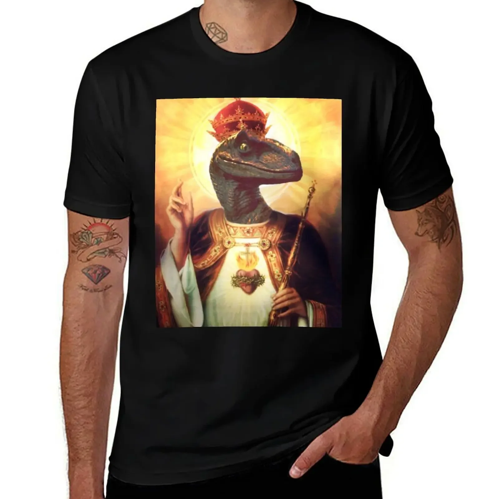 Raptor jesus T-Shirt anime tshirt summer shirt t shirts for men pack