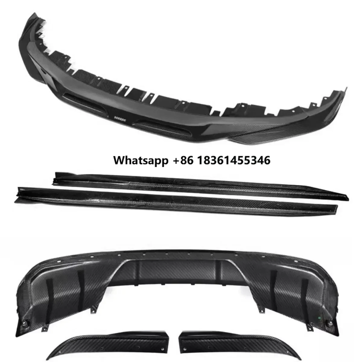 

Carbon Fiber Body Kit Front Rear Lip Side Skirt Assembly For i4 Modified New Style Auto Accessories