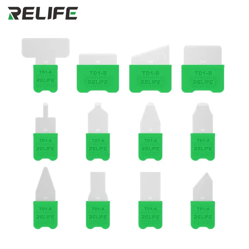 RELIFE TD1 Pro 12in1 High Toughness LCD Screen Opener Prying Tools for iPhone iPad Samsung Tablet Mobile Phone Repair Tools