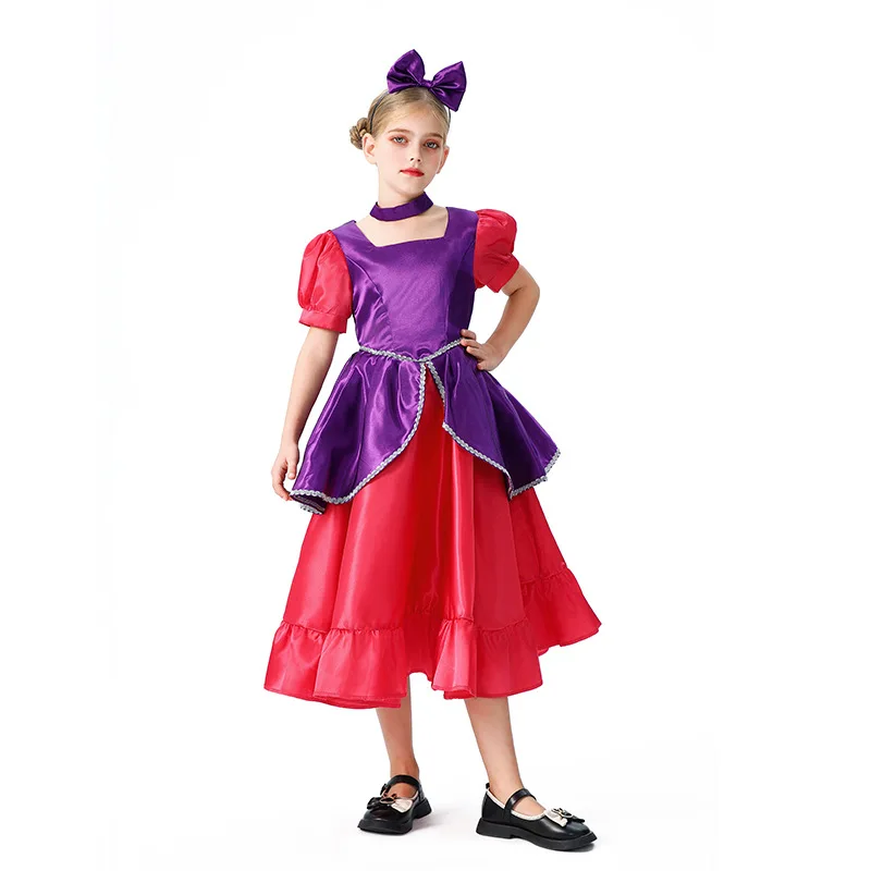 

Cinderella Halloween Costume Girls Carnival Princess Stage Dress Elegant Fairy Tale Soft Performance Wear 3-8 Years