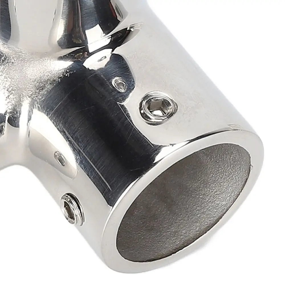 Marine Grade 316 Pipe Connector Stainless Steel 90 Degree Hand Rail Fitting 1-1/4 Inch Pipe Mirror Polished Corner Elbow