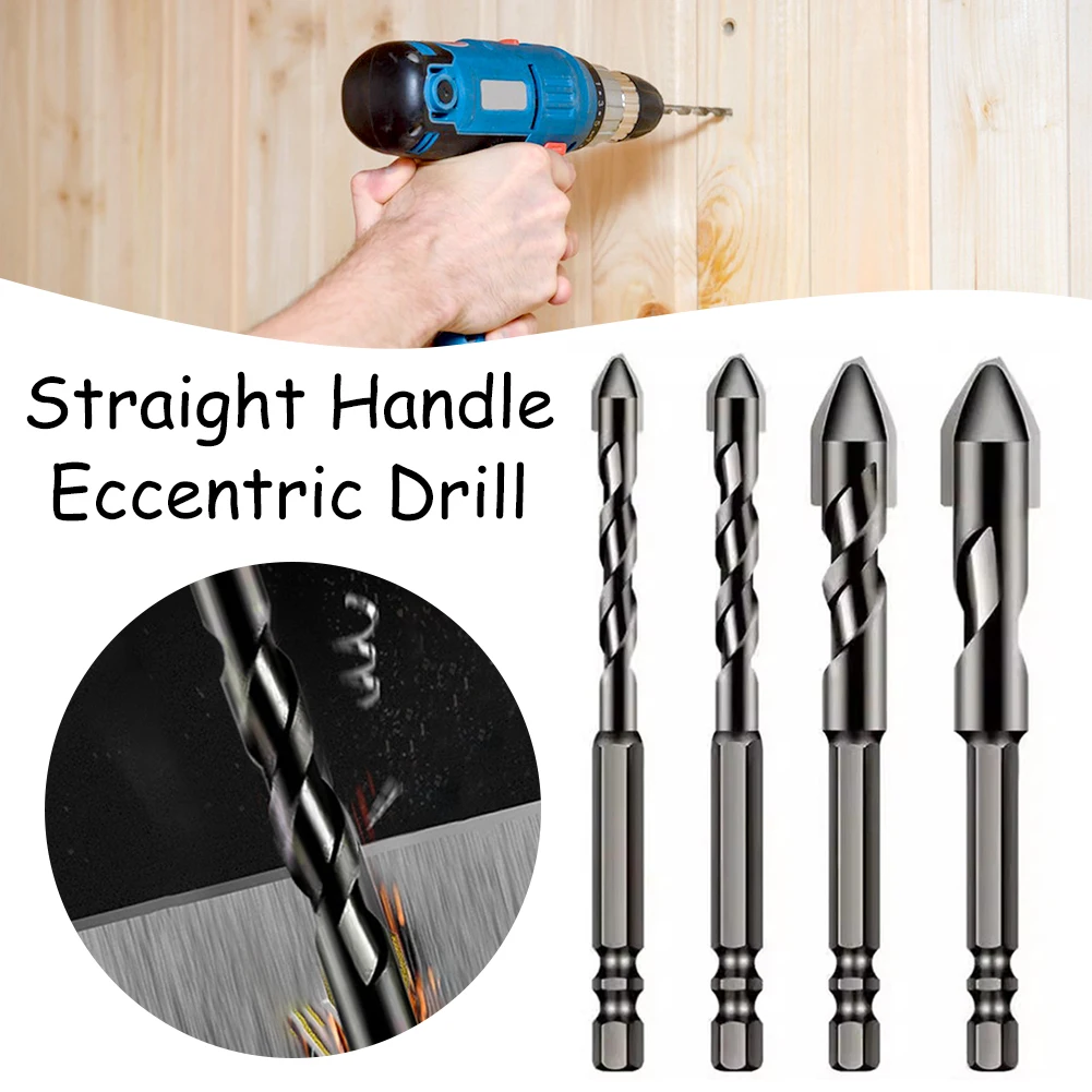 

6-12mm Cross Hex Tile Drill Bits Set for Glass Ceramic Concrete Hole Opener Brick Hard Alloy Triangle Bit Woodworking Tool Kit