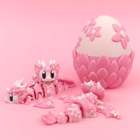 Mini Dragon Eggs 3D Printing New Cute Dragon Petal Dragon Egg Set Ornaments Home Desktop Office Decoration Kids Birthday Gifts