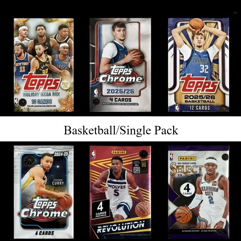 

2024-25 Panini Topps NBA Basketball Trading Card Prizm Contenders Mosaic Hoops Illusions Single Pack Collection Card Gifts