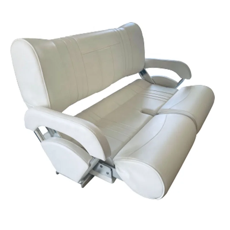Marine Double Flip-Back 2 Persons Folding Boat Bench Seatspromote sales