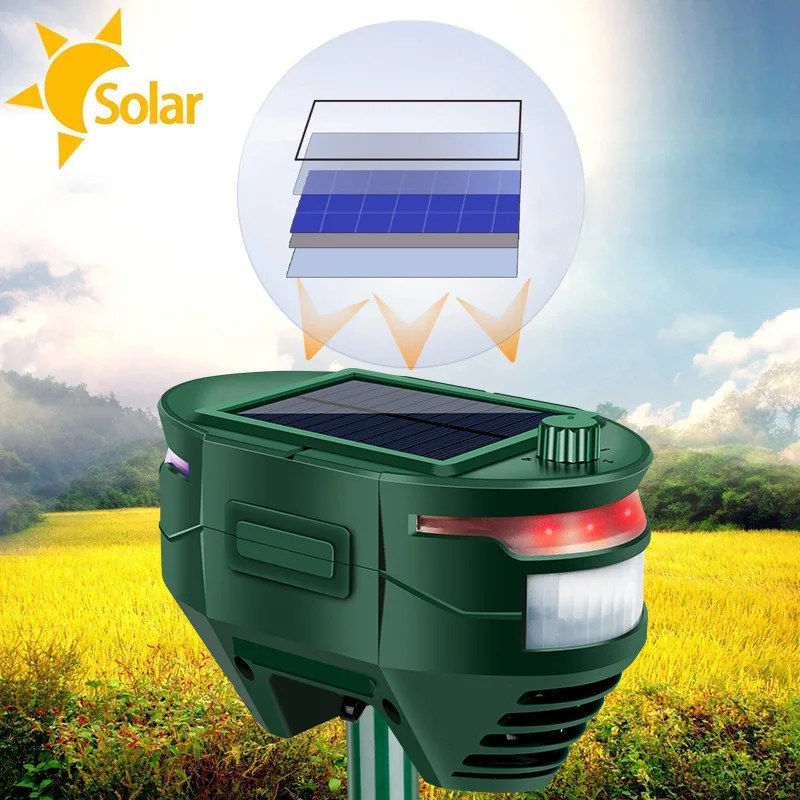 Outdoor solar animal repellent ultrasonic infrared induction animal repellent