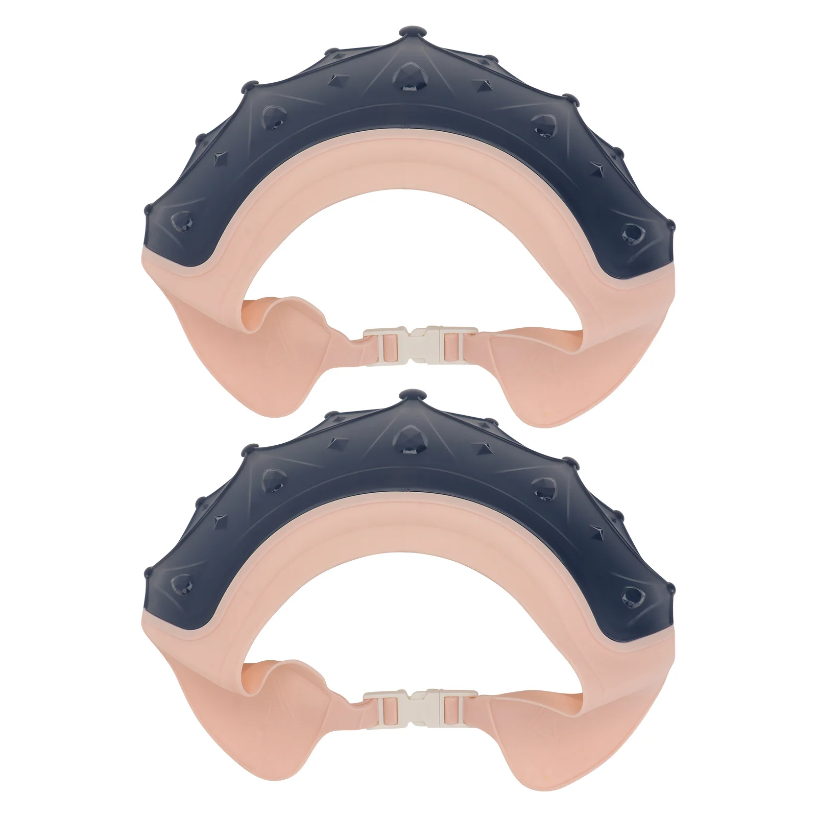 

2Pcs Baby Shower Caps Waterproof Silicone Hair Washing Protective Hat Adjustable Baby Bathing Shampoo Hats Supplies