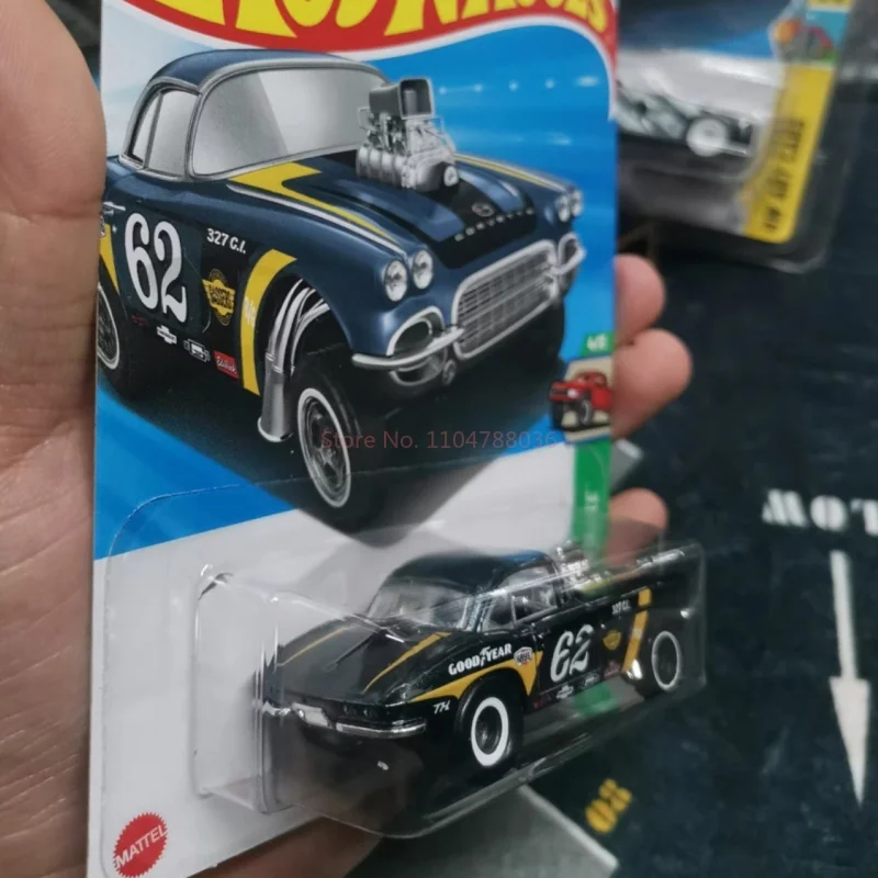 2025 ร้อนของแท้ล้อร้อนJกรณีSuper Treasure Hunt 62 Corvette Gasserสะสม 1:64 รถDiecastรุ่นรถยนต์ของเล่นของขวัญ