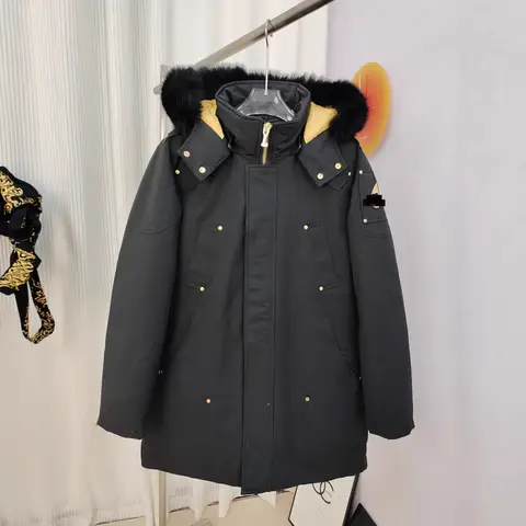 Ciepła kurtka puchowa męska Canadian Gold Scissors, długa wersja 01, nowy styl, oddychająca, wodoodporna, chroniąca przed zimnem, płaszcz z puchu kaczy.