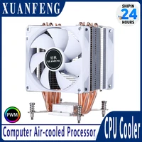 XUANFENG-procesador de CPU eficiente, 2/4/6 tubos de calor, ventilador de 90mm, 4 pines/PWM, Compatible con LGA115x 1200 1700 18xx 2011-3 2066 X79 X99