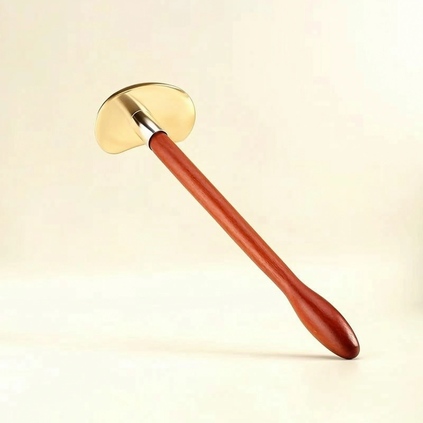 Gua Sha Massager with Long Handle Easy Reach Tai Chi Gua Sha Scraper Brass Scraping Wand Ergonomic Portable for Adults