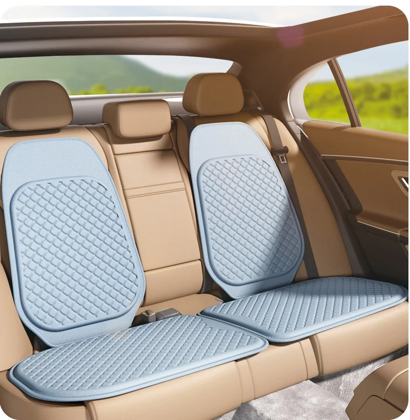 Summer Gel Car Seat Cover Universal Vehicle Seat Cushion Anti-Slip Chair Protector Mat Waterproof Sweatproof Surface Cushion