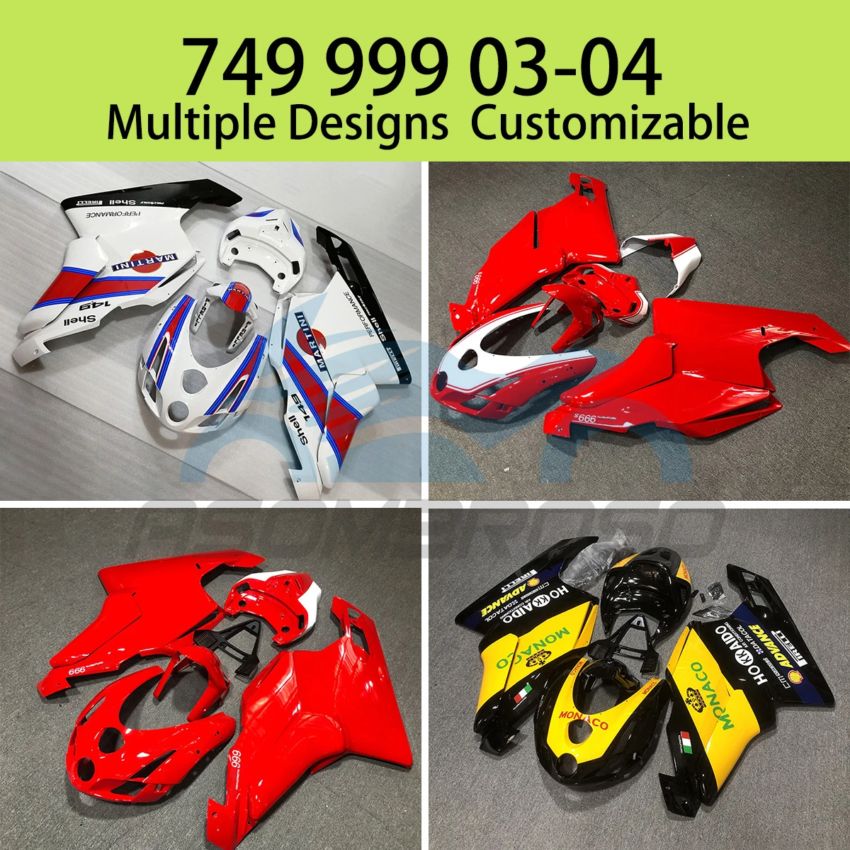 For Ducati 749 999 03 04 Hot Style Fairing Kit 2003 2004 Customizable Motorcycle Accessories Shell Fairings Prime Bodywork Set