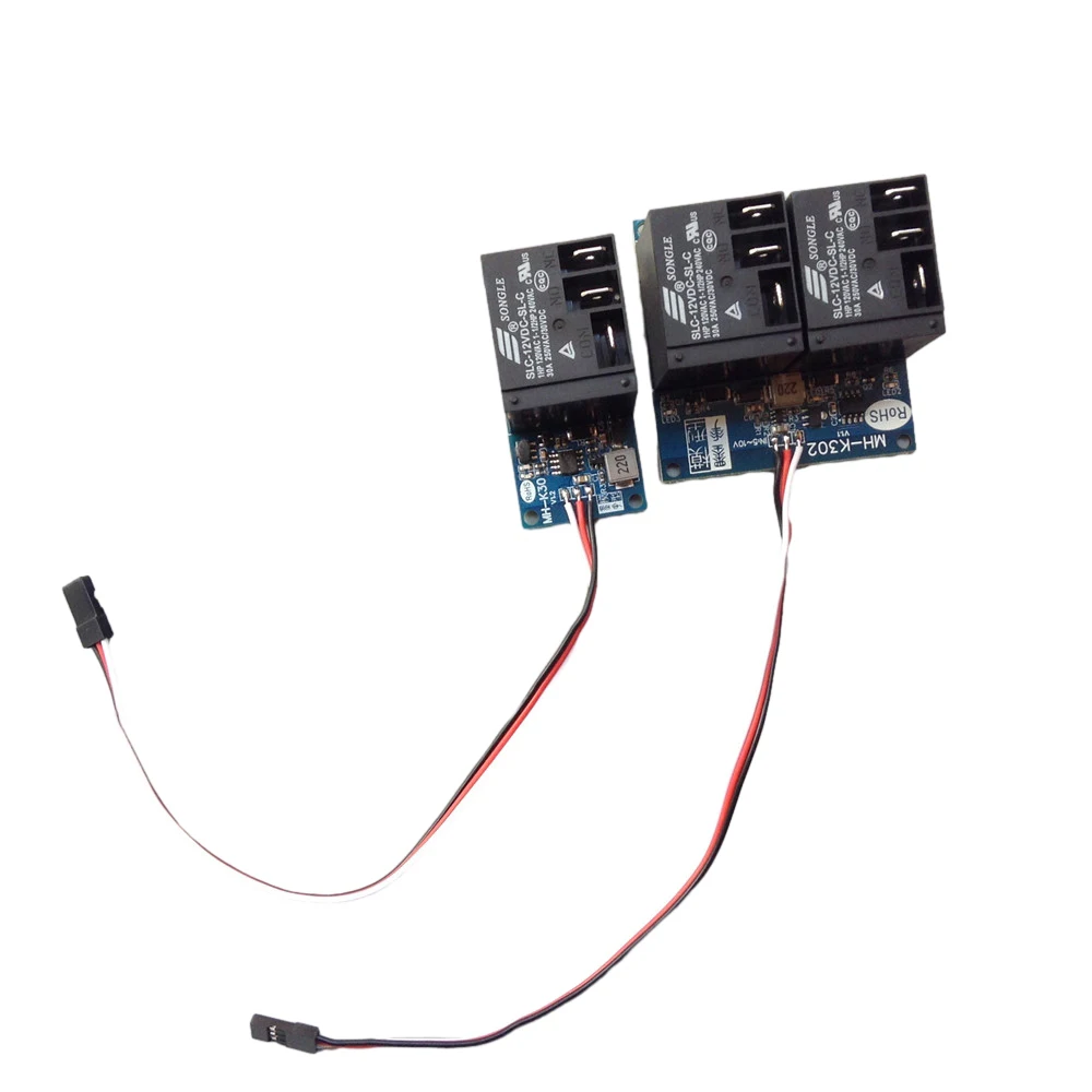 30A Electronic Relay Module 12V 1/2 Channel High Power PWM Relay Switch Remote Control On-off Switches for DIY RC Models