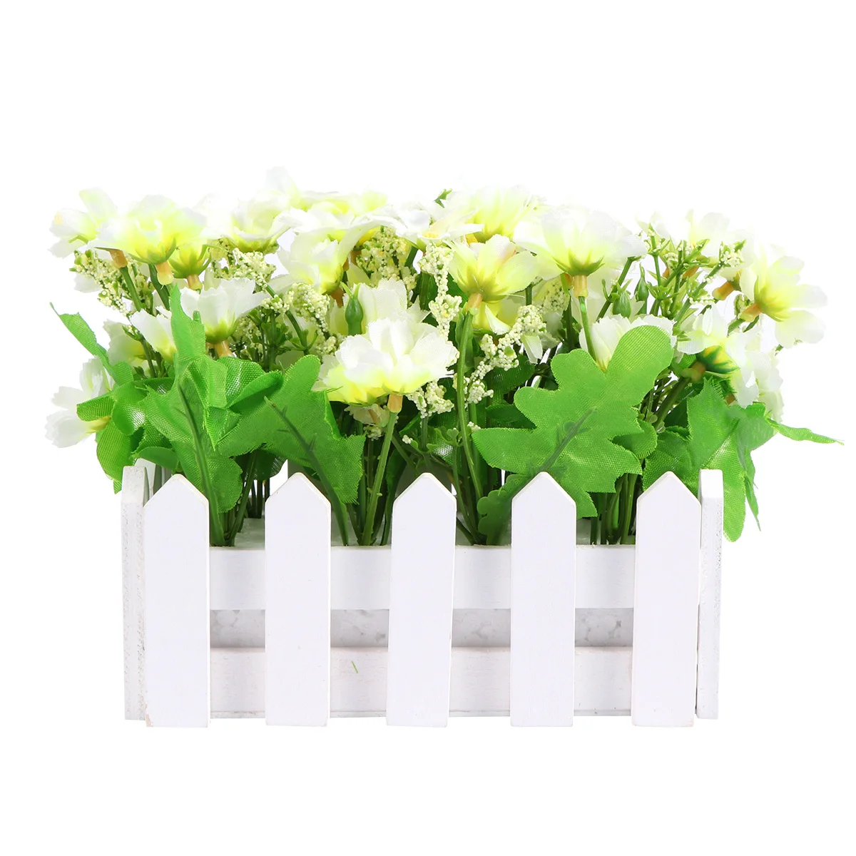 

Simulated Small Daisy Decor Artificial Flower For Home Office Wedding Decoration Photography Props Yellow