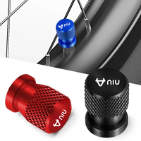 Motorcycle CNC Aluminum Tire Valve Air Port Stem Cover Caps For Niu N1 N1S M1 U1 M+ Ngt U+ A /B NQi MQi UQi GT /GTS 2018-2025