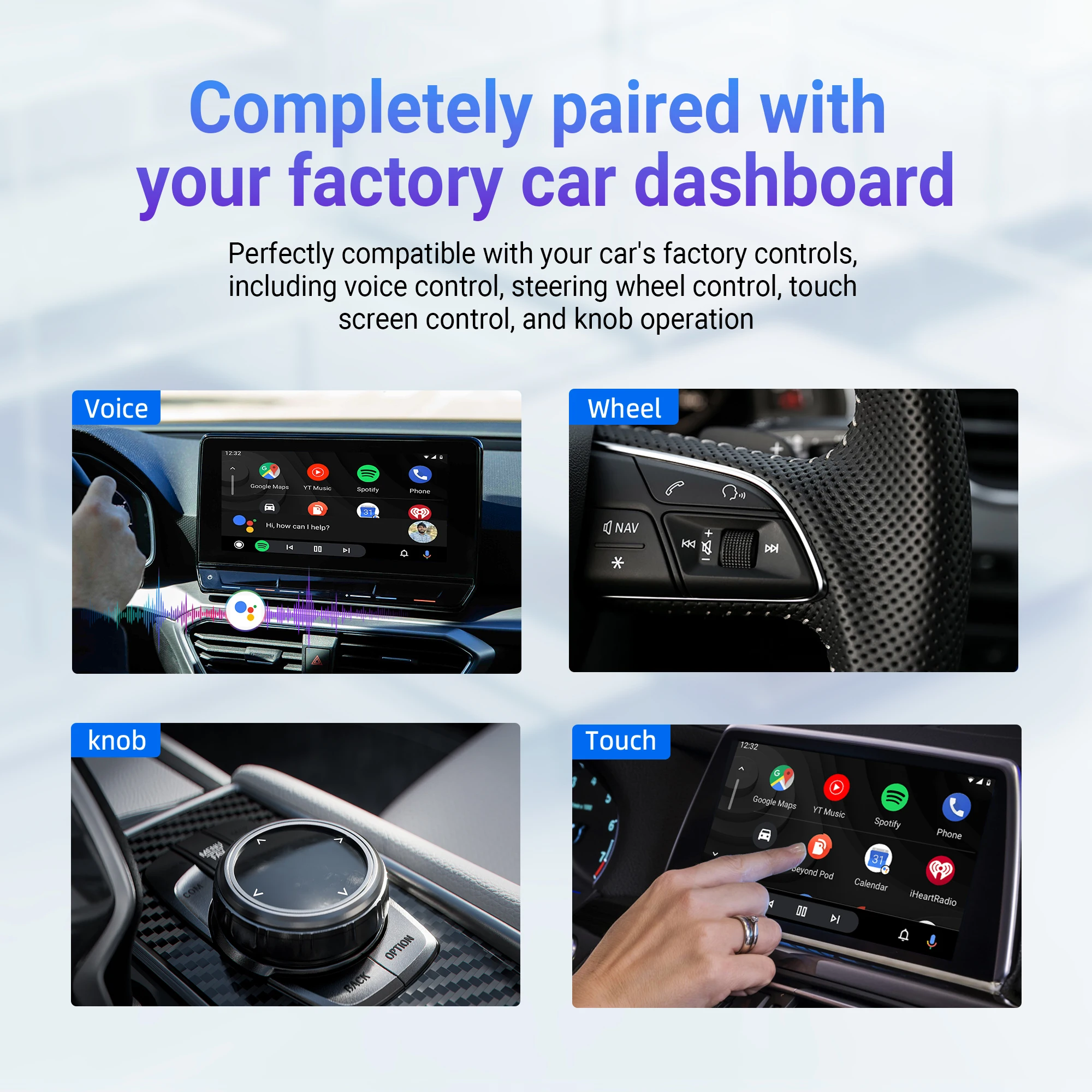 Multimedia Box Wireless CarPlay Android Auto Adapter dla Youtuber Net flix IPTV Bluetooth Akcesoria samochodowe dla Benz VW Ford