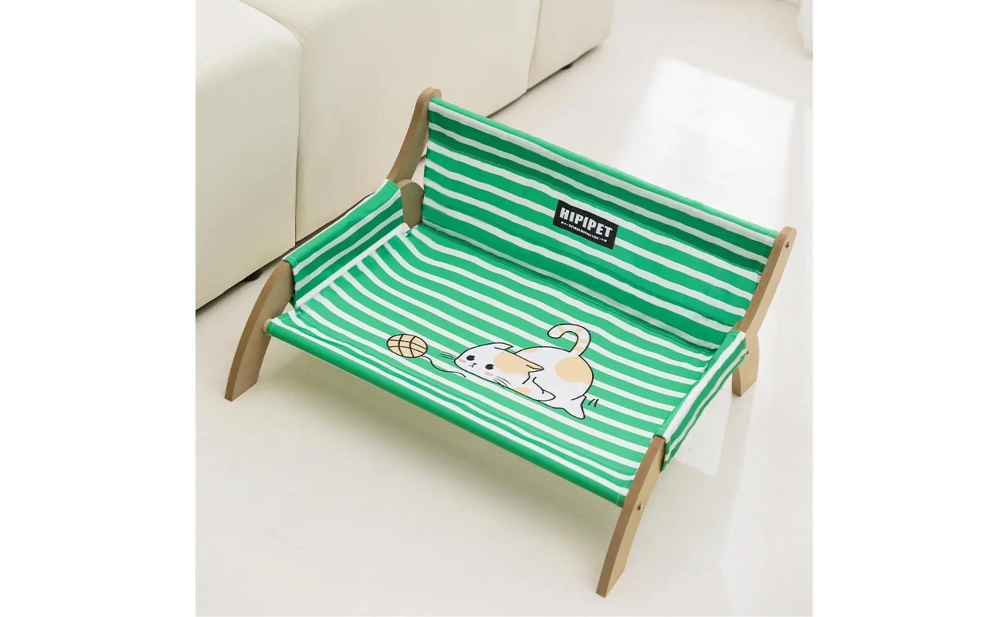 Cama Elevada para Animais de Estimação Estrutura de Madeira Respirável Cama para Animais de Estimação Resistente à Umidade para o Verão Cama Elevada para Animais de Estimação Estrutura de Madeira Respirável Cama para Animais de Estimação Resistente à Umidade para o Verão