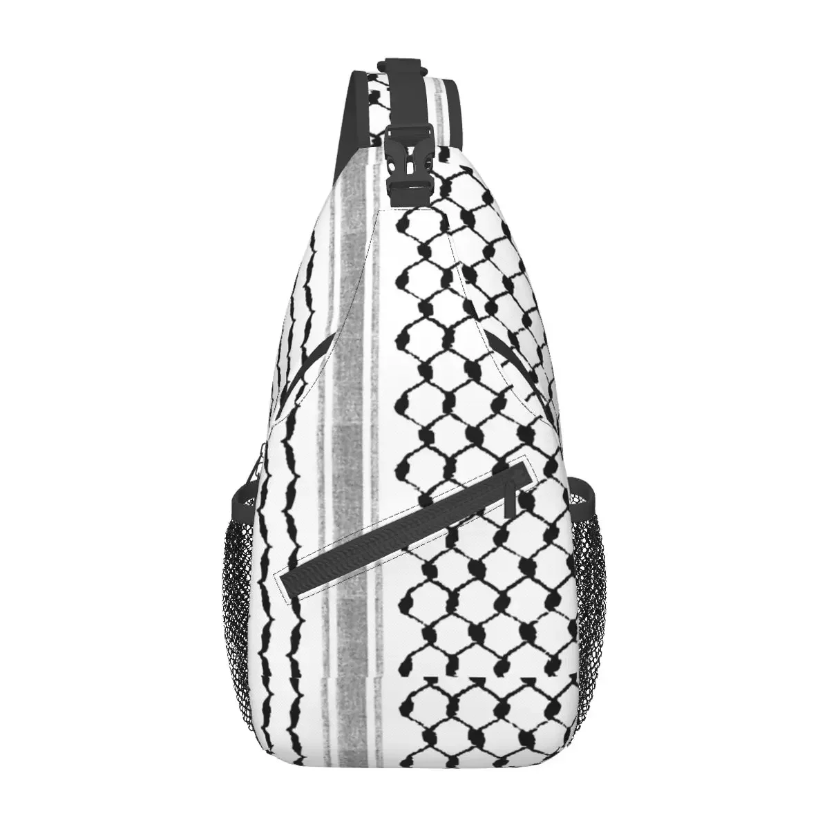 

Hatta Crossbody Sling Bags Small Chest Bag Arabic Keffiyeh Design Shoulder Backpack Daypack Hiking Travel Biking Bag