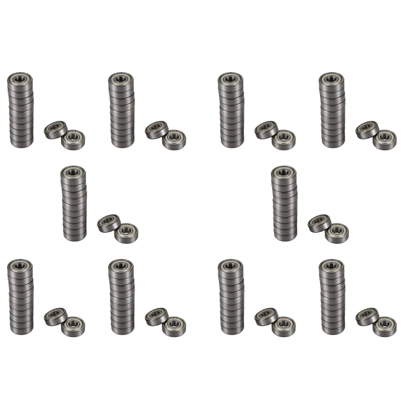 120 Pcs 608Z 22Mm X 8Mm X 7Mm Single Row Deep Groove Ball Bearing