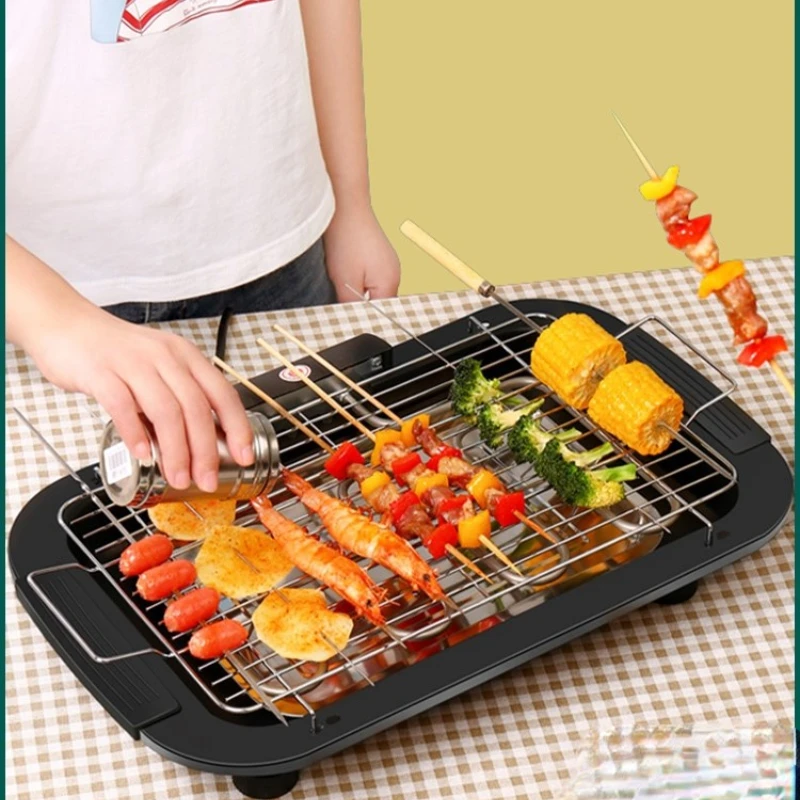 เตาอบบาร์บีคิวที่ใช้ในครัวเรือน Rack ในร่มหลอดความร้อนบาร์บีคิว Kebab ครอบครัวบ้านขนาดเล็กตารางเครื่องสไตล์เกาหลี