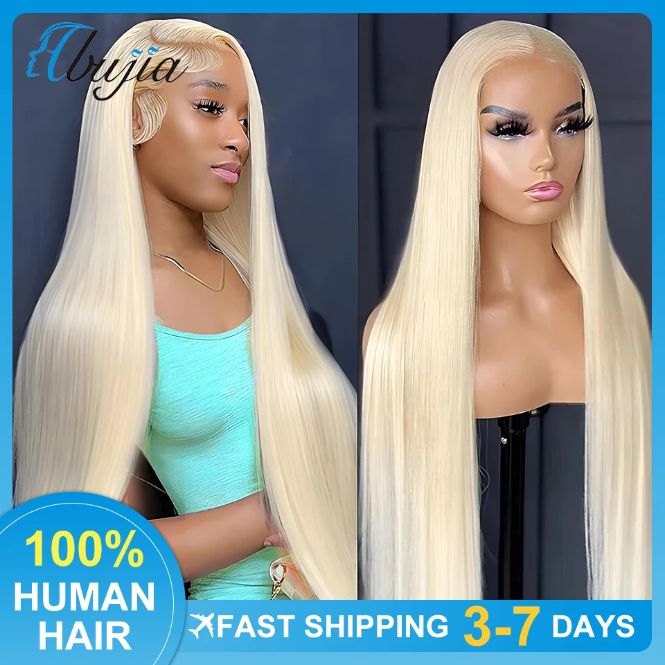 Wig rambut manusia transparan 613 pirang lurus 13x4 13x6 renda depan untuk wanita Wig Frontal renda Brasil tanpa lem ekstra besar