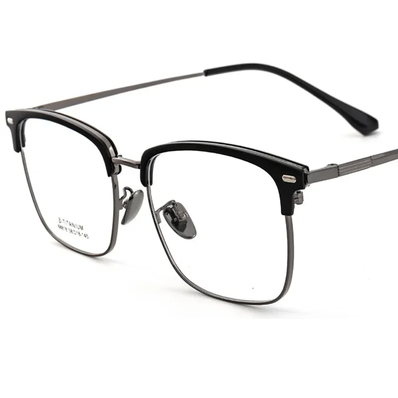58-18-148 Ultra-light Frame Tr90 Eyebrow Frame Men's Large Eye Glasses Frames for Men