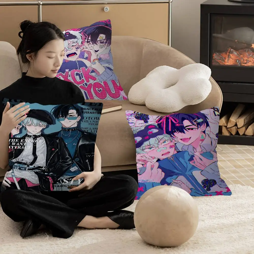 أنيمي ألف غريبة المرحلة إيفان حتى وسادة أنيمي وسادة أريكة سرير رئيس وسادة غطاء غطاء الوسادة 45x45 سم الموضة