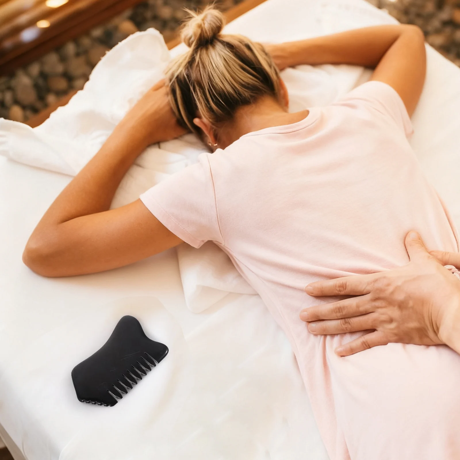 

Высококачественная расческа для соскабливания камня, массажный инструмент, эргономичный массажер для тела, гуаша, кожи головы, массажная расческа для лица, шеи, спины