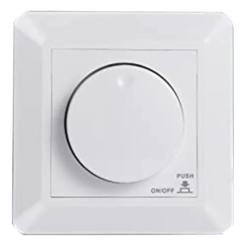 ABBO-LED Dimmer Switch, Flush-Mounted Dimmer for Dimmable LED and Halogen, 5-300 W Dimmer Switch LED, Phase Control Dimmer