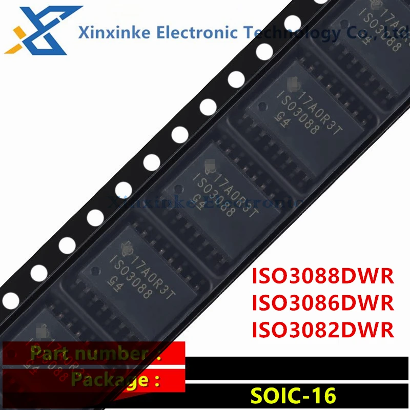 ISO3088DWR ISO3086DWR ISO3082DWR SOIC-16 Digital Isolators Iso 5V Full & Half- Duplex RS-485 Line Transmitter Receiver